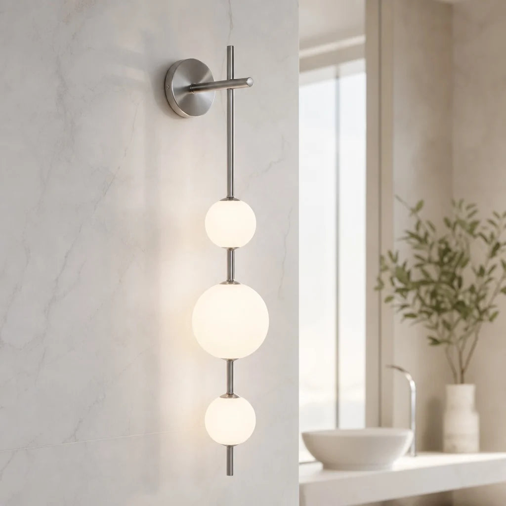 RoyaleGlow Modern LED Wall Sconce Glass Globe Light Fixture - Royale Basic