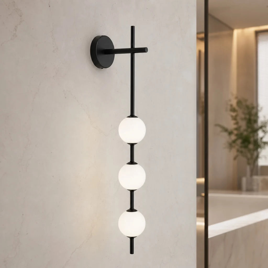 RoyaleGlow Modern LED Wall Sconce Glass Globe Light Fixture - Royale Basic