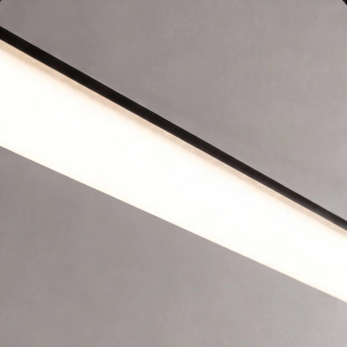 RoyaleGlow Modern Long Tube Pendant Light Chrome Hanging Lamp - Royale Basic