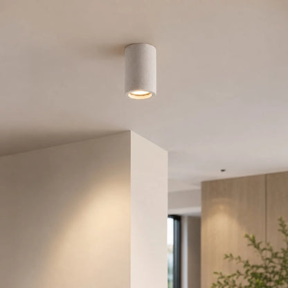 RoyaleGlow Modern Minimalist Concrete LED Ceiling Light Fixture - Royale Basic