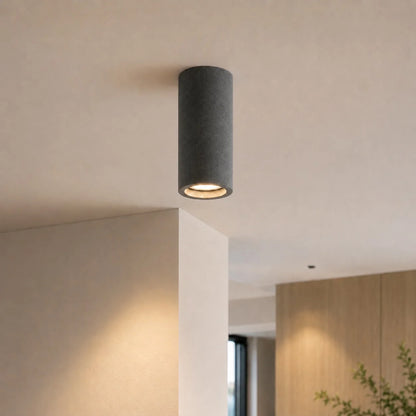 RoyaleGlow Modern Minimalist Concrete LED Ceiling Light Fixture - Royale Basic