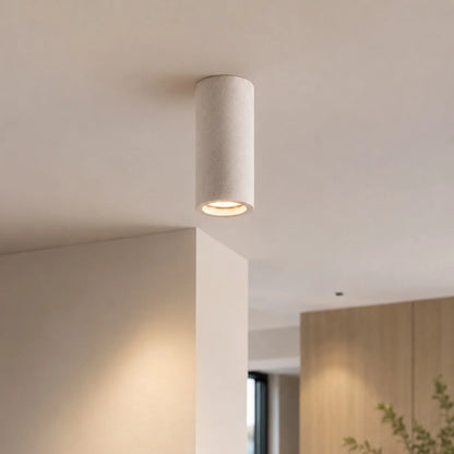 RoyaleGlow Modern Minimalist Concrete LED Ceiling Light Fixture - Royale Basic
