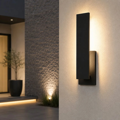 RoyaleGlow Modern Outdoor LED Wall Light Weatherproof Aluminum Fixture - Royale Basic