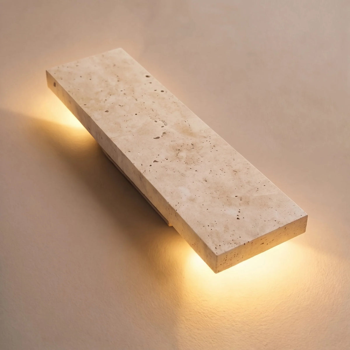 RoyaleGlow Modern Outdoor LED Wall Sconce Dimmable Natural Stone Light Fixture IP65 - Royale Basic