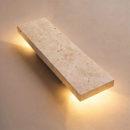 RoyaleGlow Modern Outdoor LED Wall Sconce Dimmable Natural Stone Light Fixture IP65 - Royale Basic