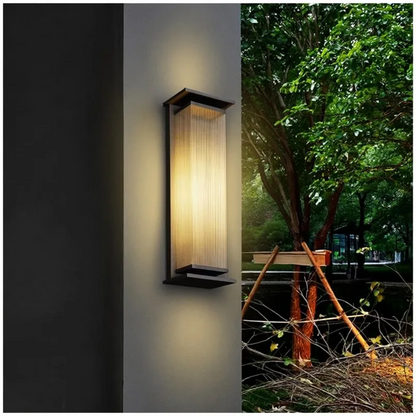 RoyaleGlow Modern Outdoor Wall Sconce - Stainless Steel & Acrylic Weatherproof Light-Royale Basic