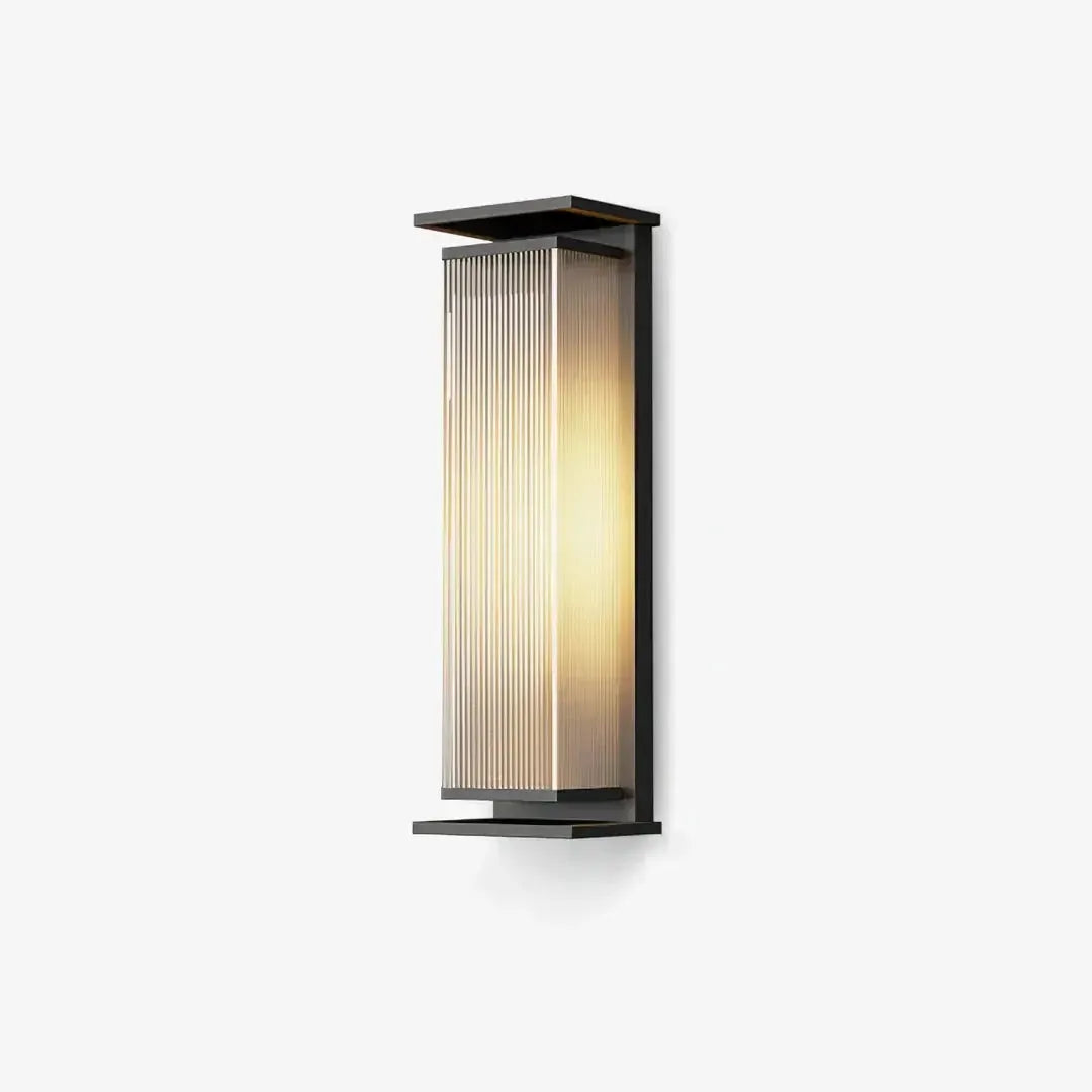 RoyaleGlow Modern Outdoor Wall Sconce - Stainless Steel & Acrylic Weatherproof Light-Royale Basic