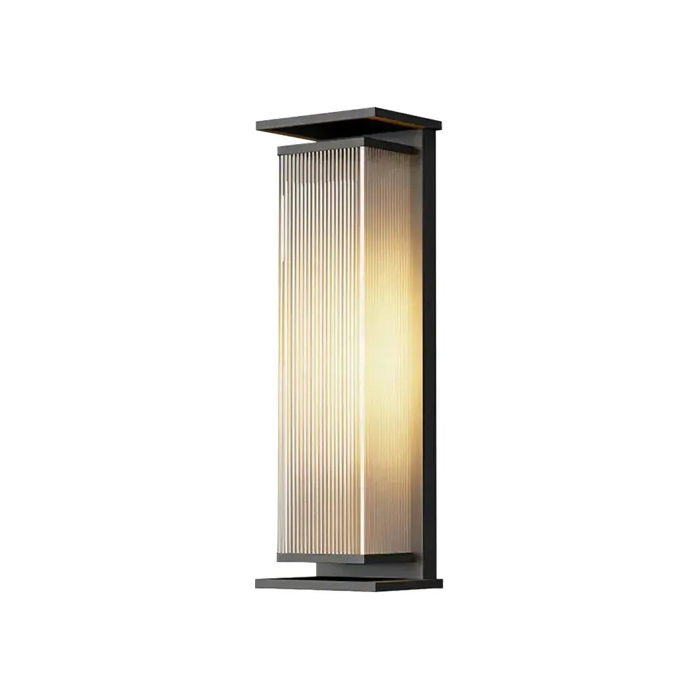 RoyaleGlow Modern Outdoor Wall Sconce - Stainless Steel & Acrylic Weatherproof Light-Royale Basic