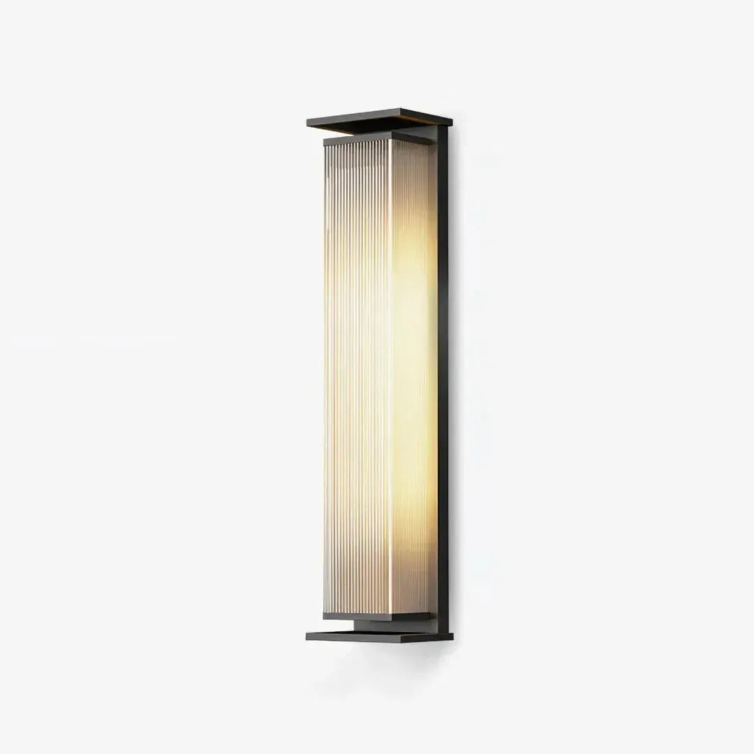 RoyaleGlow Modern Outdoor Wall Sconce - Stainless Steel & Acrylic Weatherproof Light-Royale Basic
