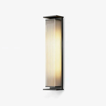 RoyaleGlow Modern Outdoor Wall Sconce - Stainless Steel & Acrylic Weatherproof Light-Royale Basic