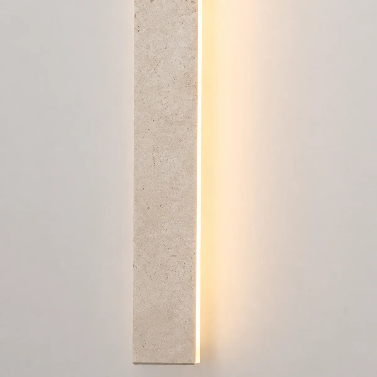 RoyaleGlow Modern Travertine and Wood Wall Sconce Light - Royale Basic