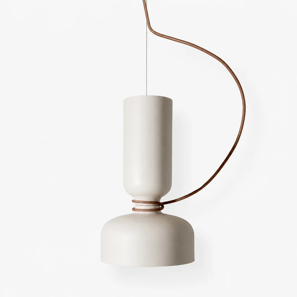 RoyaleGlow Modern White Pendant Light Kitchen Island Hanging Lamp - Royale Basic