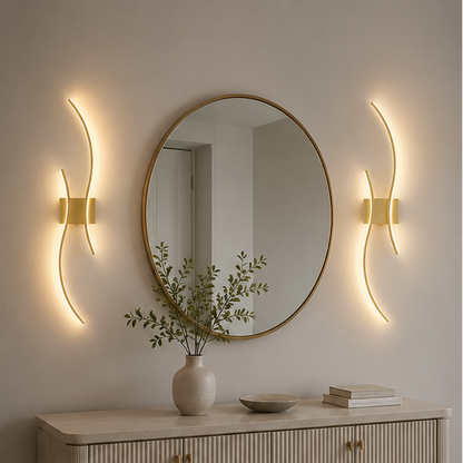 RoyaleGlow Modern Wireless Wall Sconce - Dimmable LED with Remote & 3 Color Temps-Royale Basic