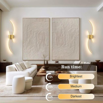 RoyaleGlow Modern Wireless Wall Sconce - Dimmable LED with Remote & 3 Color Temps-Royale Basic