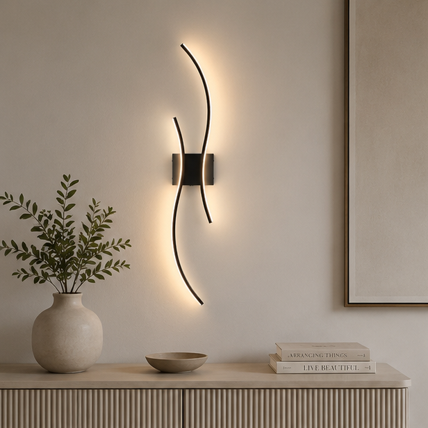 RoyaleGlow Modern Wireless Wall Sconce - Dimmable LED with Remote & 3 Color Temps-Royale Basic