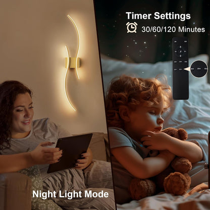 RoyaleGlow Modern Wireless Wall Sconce - Dimmable LED with Remote & 3 Color Temps-Royale Basic