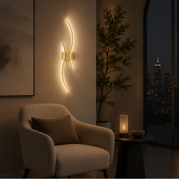 RoyaleGlow Modern Wireless Wall Sconce - Dimmable LED with Remote & 3 Color Temps-Royale Basic