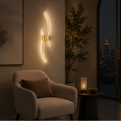 RoyaleGlow Modern Wireless Wall Sconce - Dimmable LED with Remote & 3 Color Temps-Royale Basic