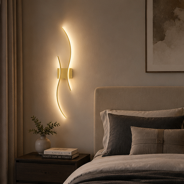 RoyaleGlow Modern Wireless Wall Sconce - Dimmable LED with Remote & 3 Color Temps-Royale Basic