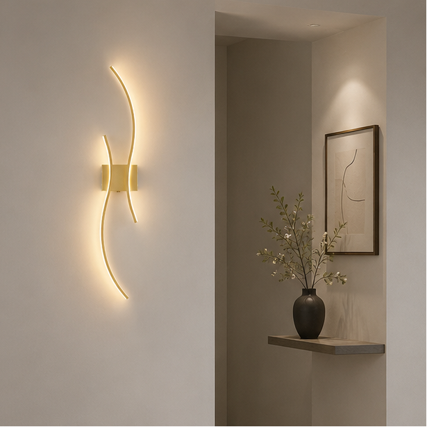 RoyaleGlow Modern Wireless Wall Sconce - Dimmable LED with Remote & 3 Color Temps-Royale Basic