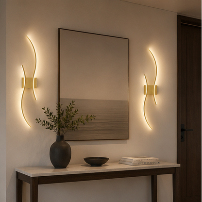 RoyaleGlow Modern Wireless Wall Sconce - Dimmable LED with Remote & 3 Color Temps-Royale Basic