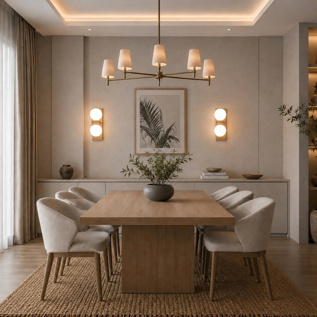 RoyaleGlow Modern Wood Wall Sconce Dimmable Glass Globe Vanity Light Fixture - Royale Basic