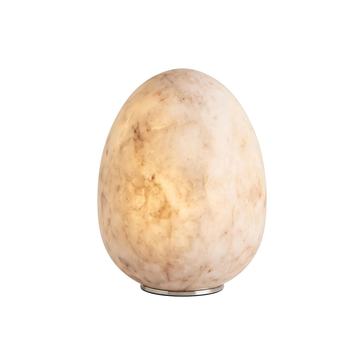 RoyaleGlow Natural Alabaster Cordless Accent Lamp Rechargeable Stone Light - Royale Basic