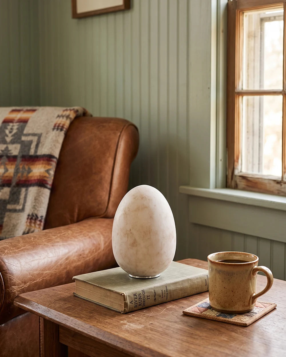 RoyaleGlow Natural Alabaster Cordless Accent Lamp Rechargeable Stone Light - Royale Basic