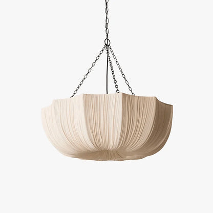 RoyaleGlow Pleated Fabric Pendant Light Hanging Ceiling Lamp - Royale Basic