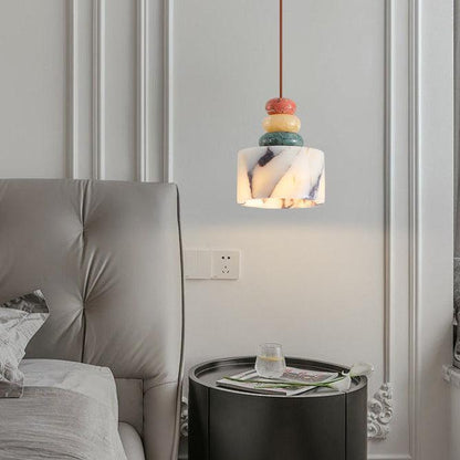 RoyaleGlow Sculptural Marble Pendant Light - Organic Modern Ceiling Fixture-Royale Basic