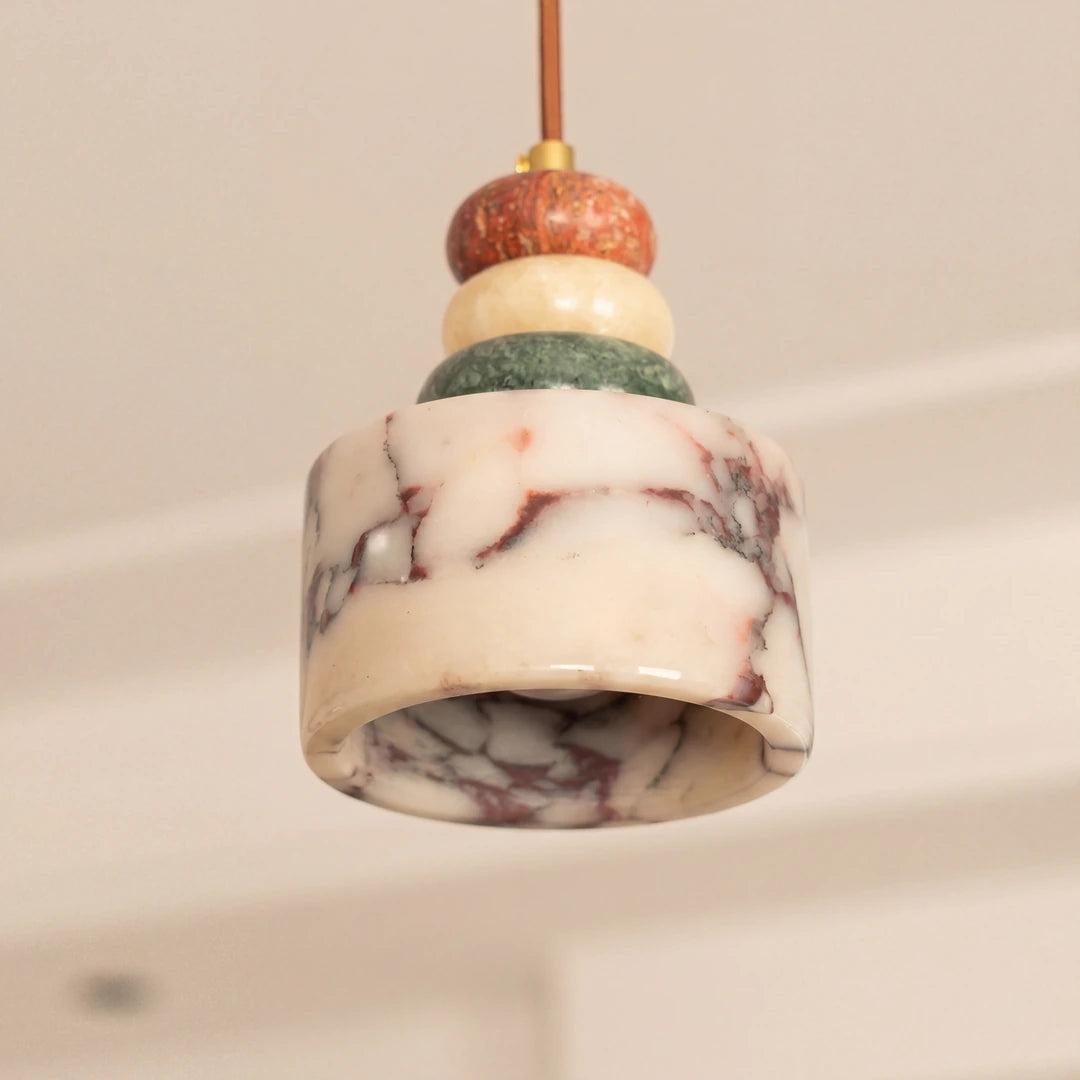 RoyaleGlow Sculptural Marble Pendant Light - Organic Modern Ceiling Fixture-Royale Basic