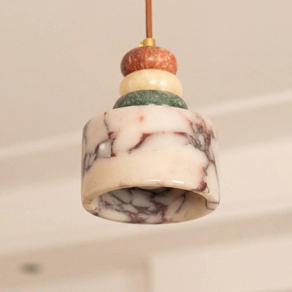 RoyaleGlow Sculptural Marble Pendant Light - Organic Modern Ceiling Fixture-Royale Basic