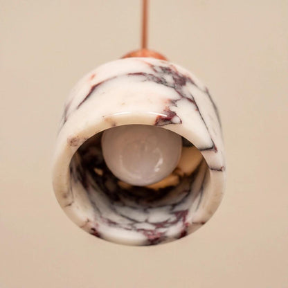 RoyaleGlow Sculptural Marble Pendant Light - Organic Modern Ceiling Fixture-Royale Basic