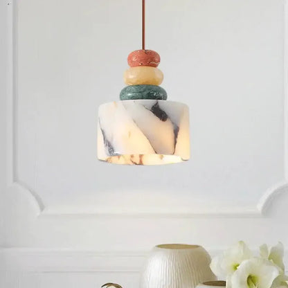 RoyaleGlow Sculptural Marble Pendant Light - Organic Modern Ceiling Fixture-Royale Basic