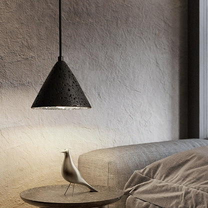 RoyaleGlow Travertine Pendant Light - Modern Natural Stone Hanging Lamp-Royale Basic