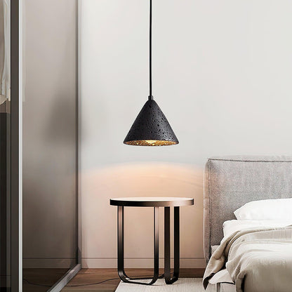 RoyaleGlow Travertine Pendant Light - Modern Natural Stone Hanging Lamp-Royale Basic