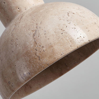 RoyaleGlow Travertine Pendant Light - Modern Natural Stone Hanging Lamp-Royale Basic