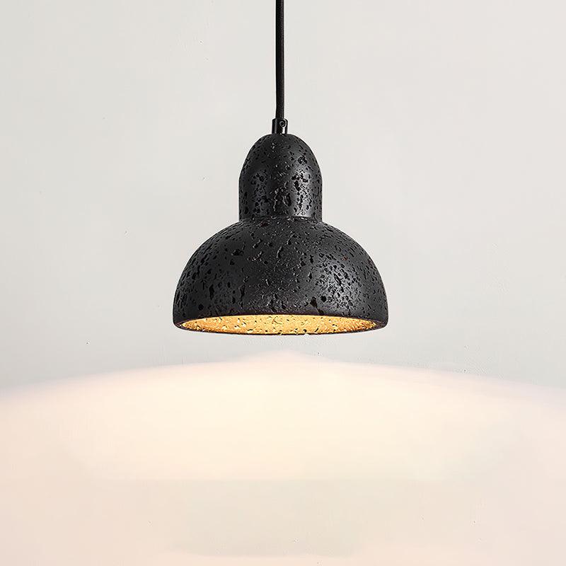 RoyaleGlow Travertine Pendant Light - Modern Natural Stone Hanging Lamp-Royale Basic