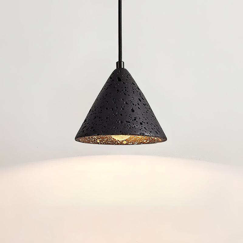 RoyaleGlow Travertine Pendant Light - Modern Natural Stone Hanging Lamp-Royale Basic