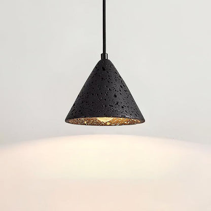 RoyaleGlow Travertine Pendant Light - Modern Natural Stone Hanging Lamp-Royale Basic