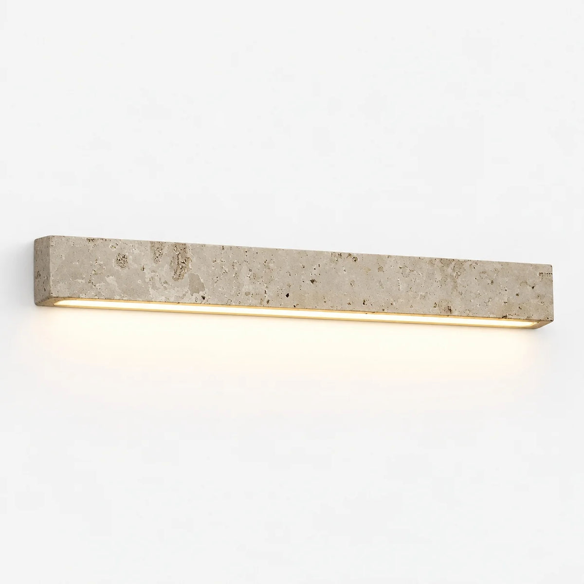 RoyaleGlow Yellow Travertine Linear LED Wall Light Minimalist Sconce - Royale Basic