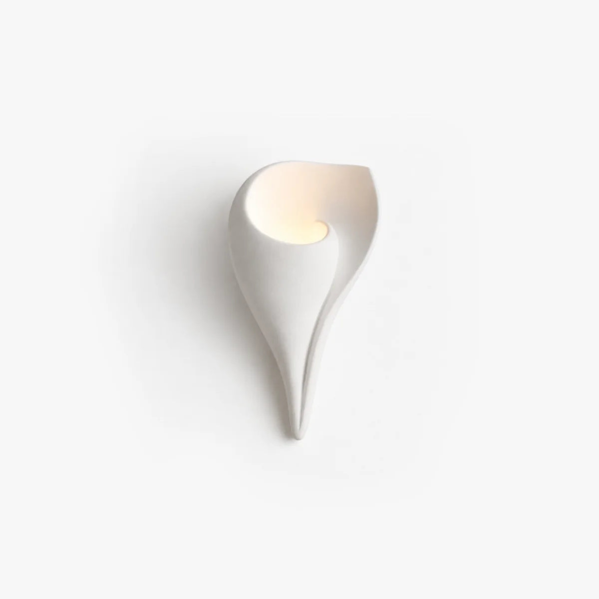 Royelux Conch Plaster Wall Sconce Modern Shell Wall Lamp White Ambient Lighting - Royale Basic