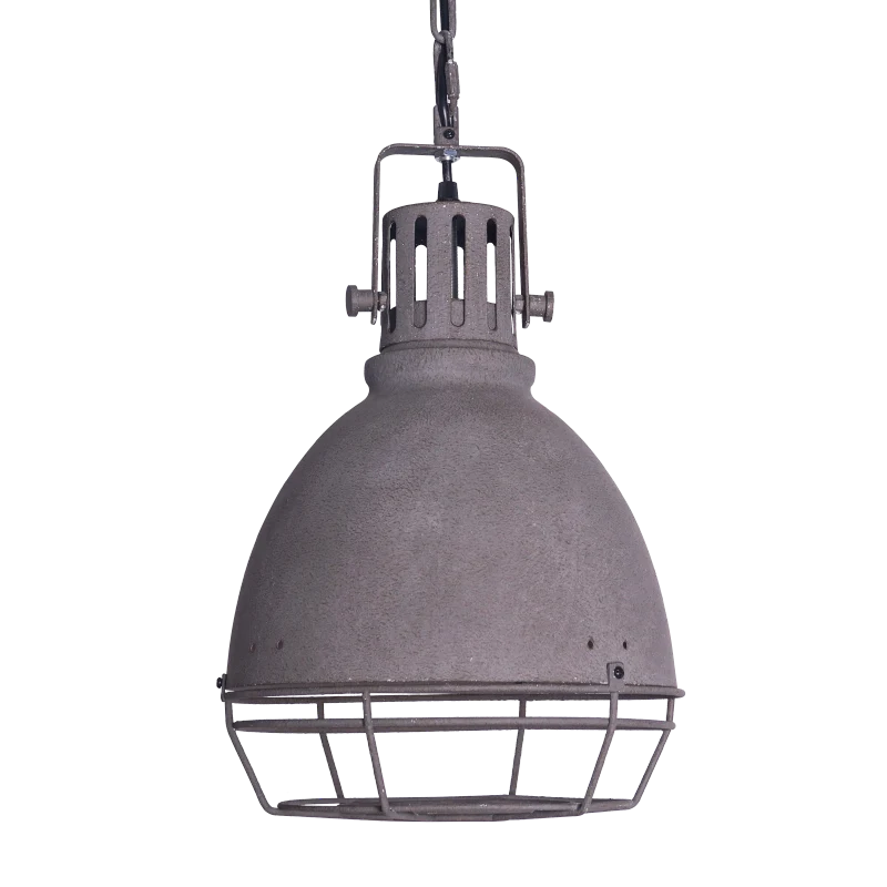 Royelux Industrial Caged Pendant Light Vintage Warehouse Ceiling Lamp - Royale Basic