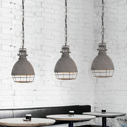 Royelux Industrial Caged Pendant Light Vintage Warehouse Ceiling Lamp - Royale Basic