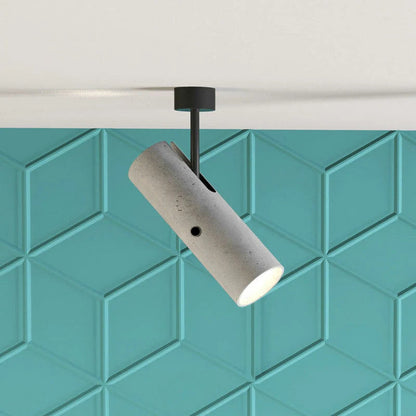 Royelux Minimalist Cement LED Wall Spotlight Grey Swivel Joint - Royale Basic