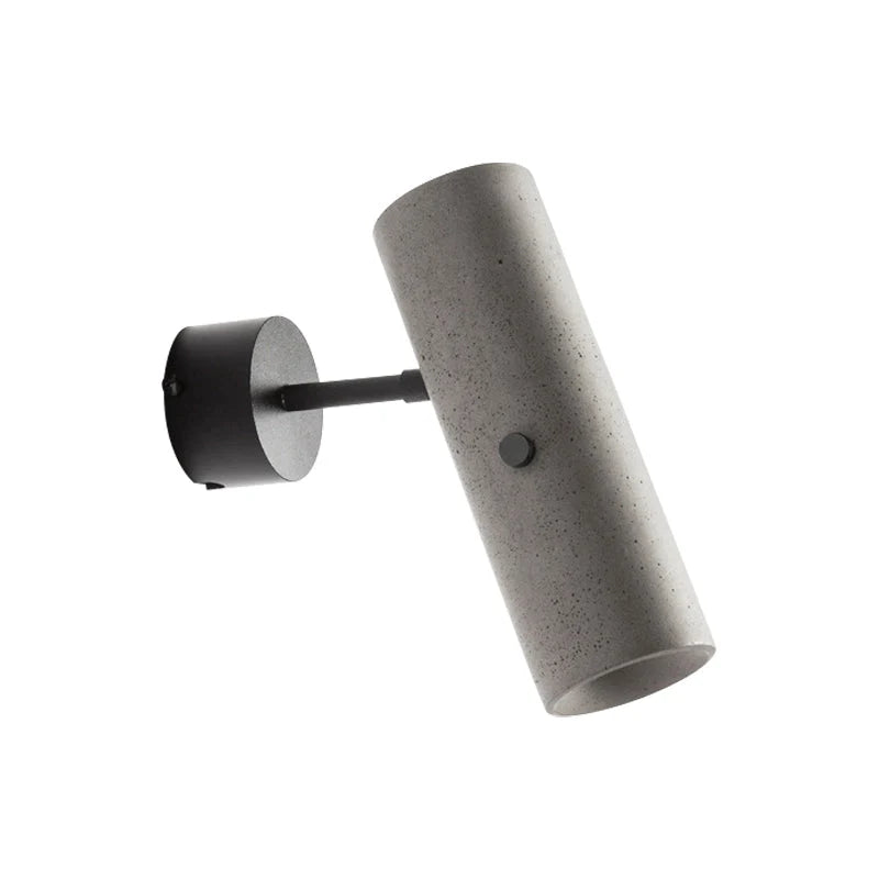 Royelux Minimalist Cement LED Wall Spotlight Grey Swivel Joint - Royale Basic