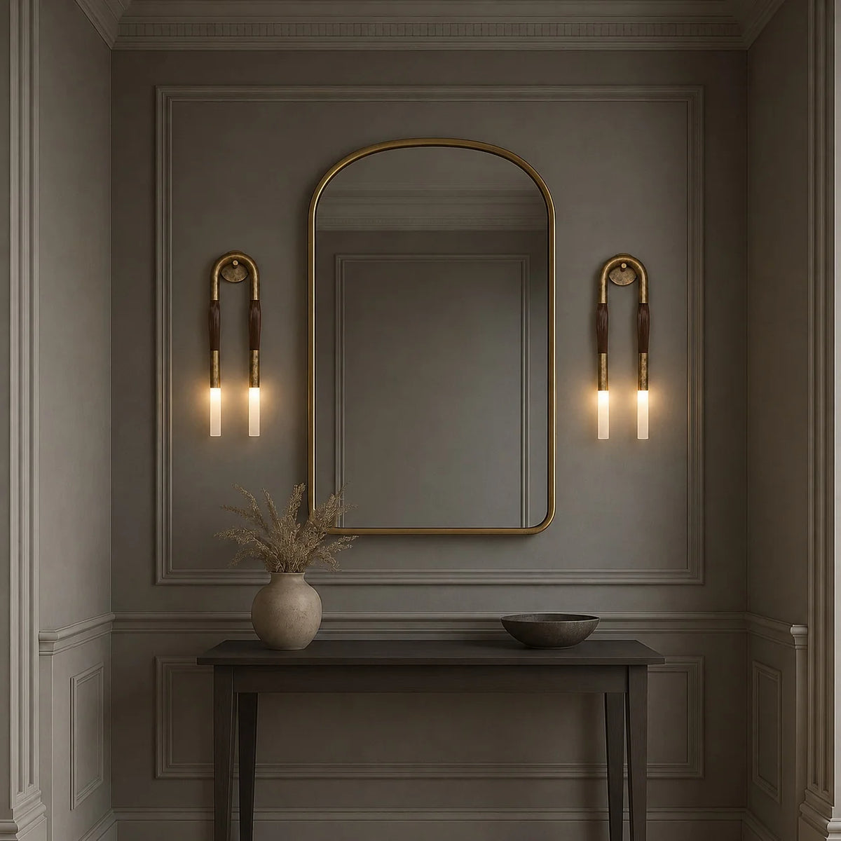 Royelux Modern Double Head LED Wall Sconce Adjustable Metal Light Fixture - Royale Basic