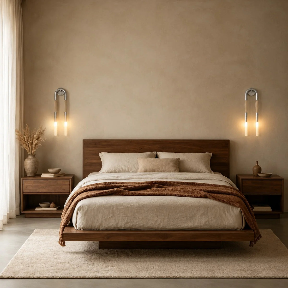 Royelux Modern Double Head LED Wall Sconce Adjustable Metal Light Fixture - Royale Basic