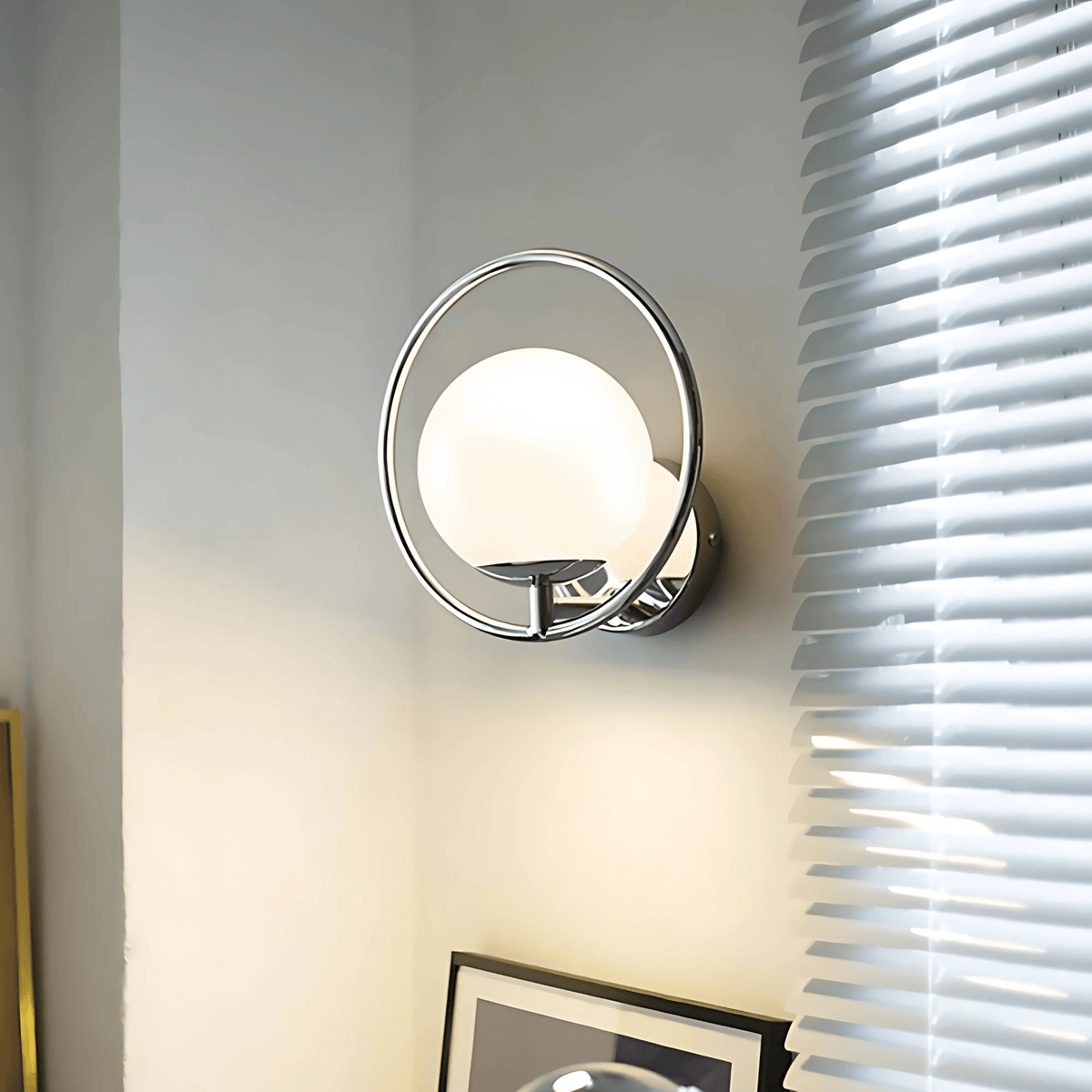 Royelux Modern Glass Globe Chandelier 3 Head Ceiling Light Fixture - Royale Basic