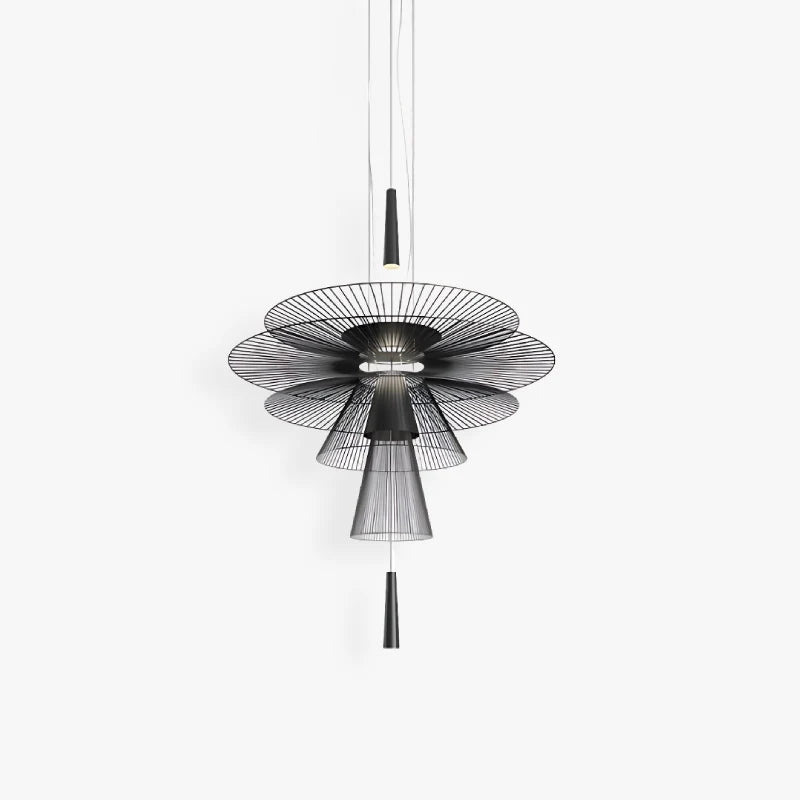 Royelux Modern Iron Wireframe Chandelier Pendant Light GU10 Spotlight - Royale Basic